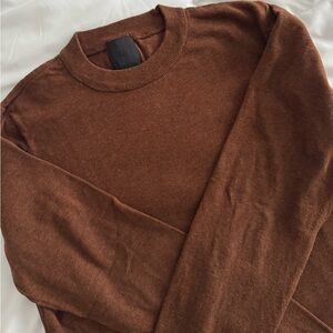 H&M Men's Rich Brown Crewneck Sweater